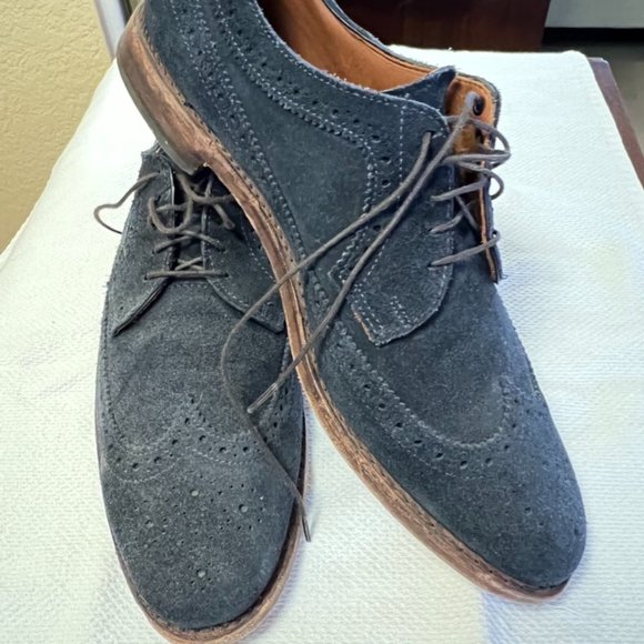 Allen Edmonds | Shoes | Allen Edmonds Mcgregor Blue Suede Wingtip